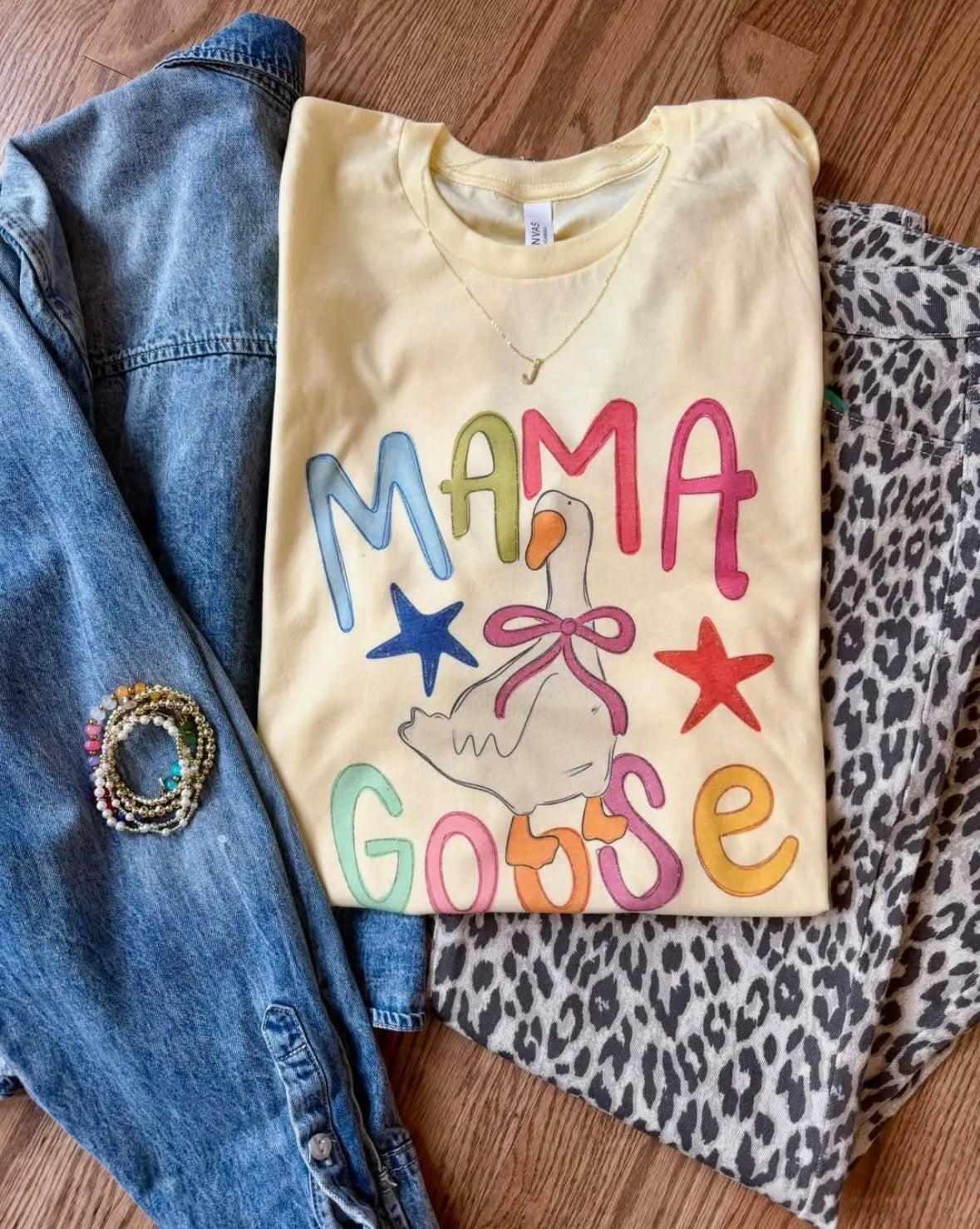 Mama Goose Yellow Tee Pre-Order
