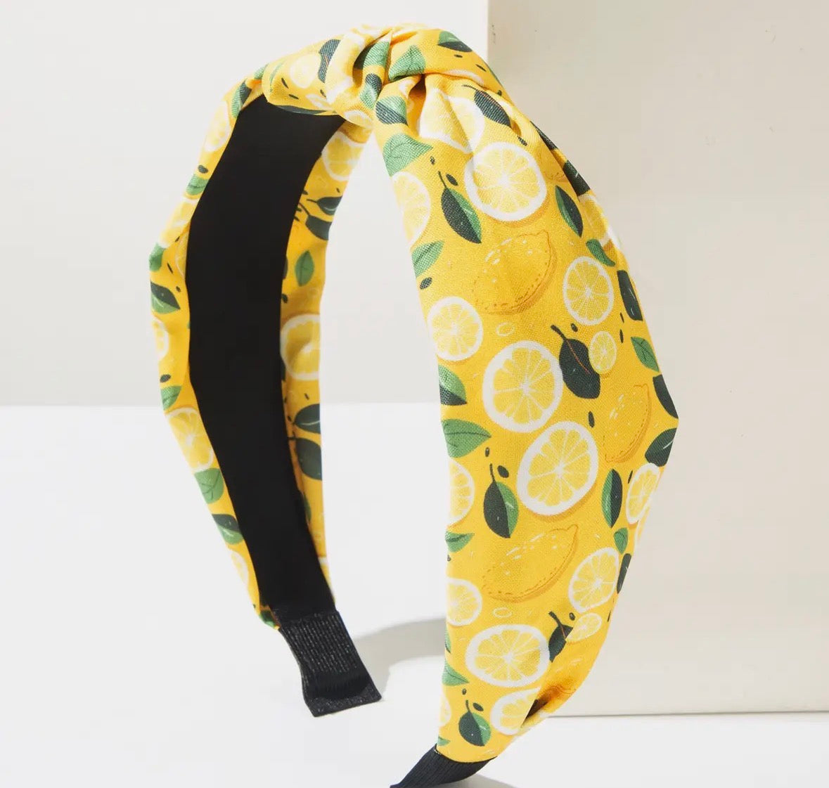 Lemon Print Headband