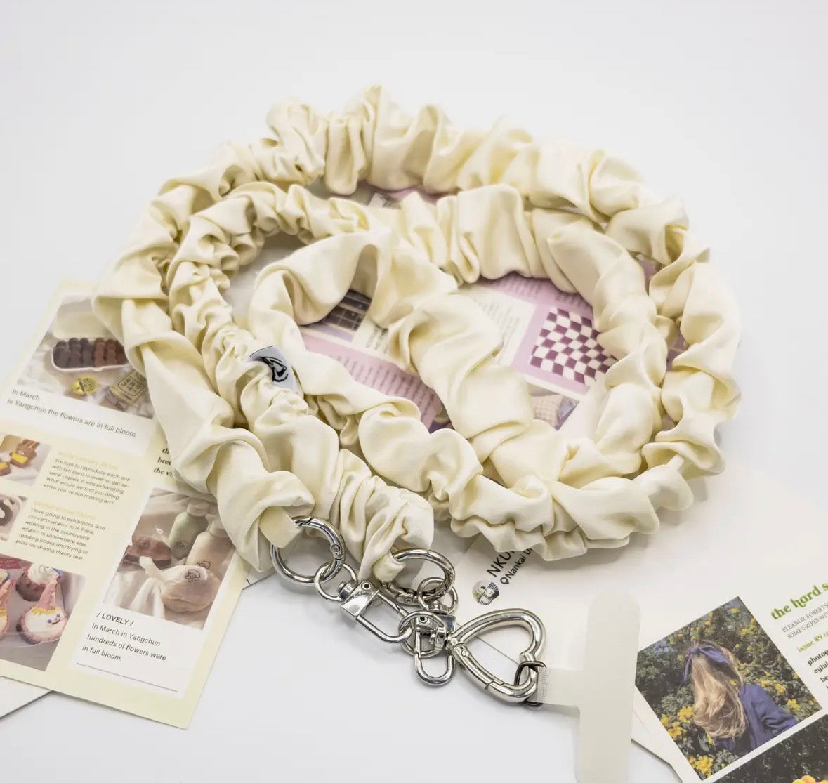 Heart Shape Scrunchie Landyard