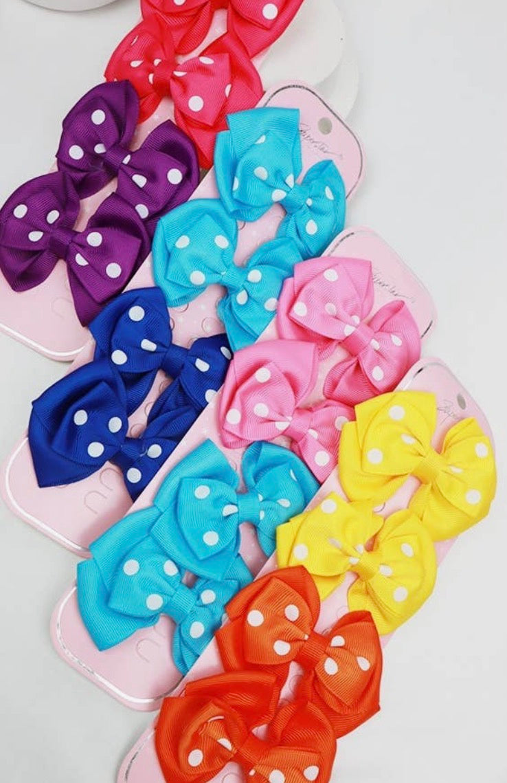 Polka Dot Bow Sets