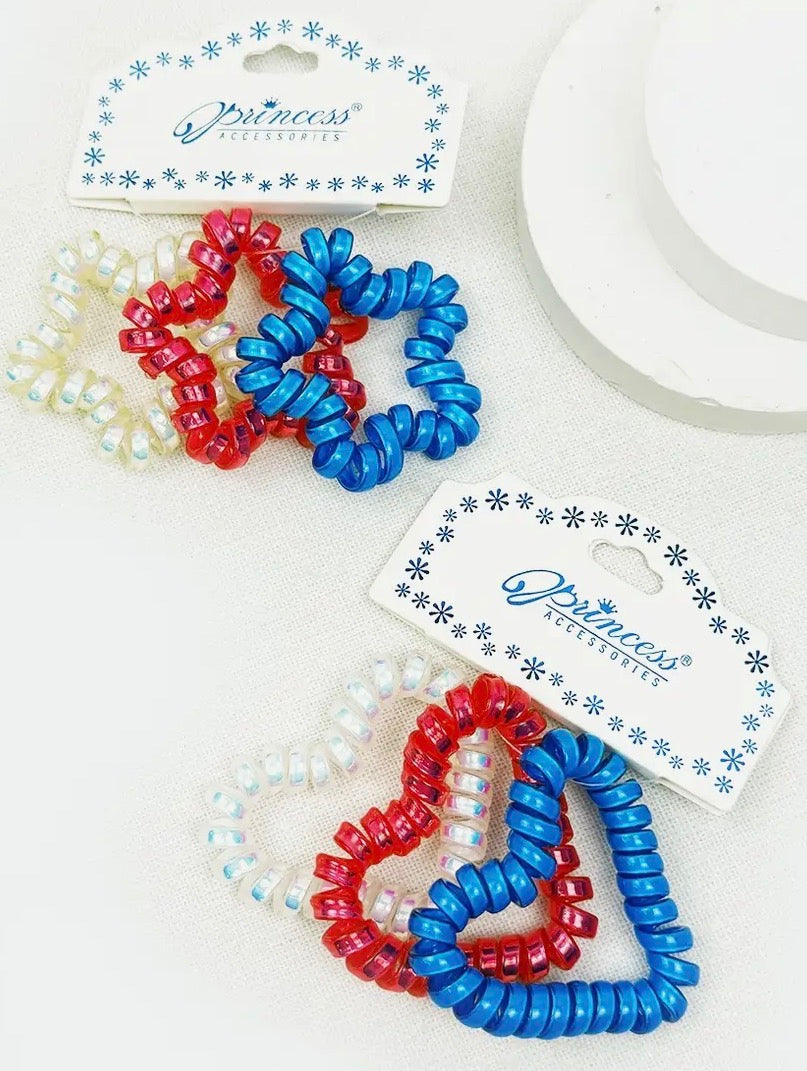 Star and Heart Hair Ties
