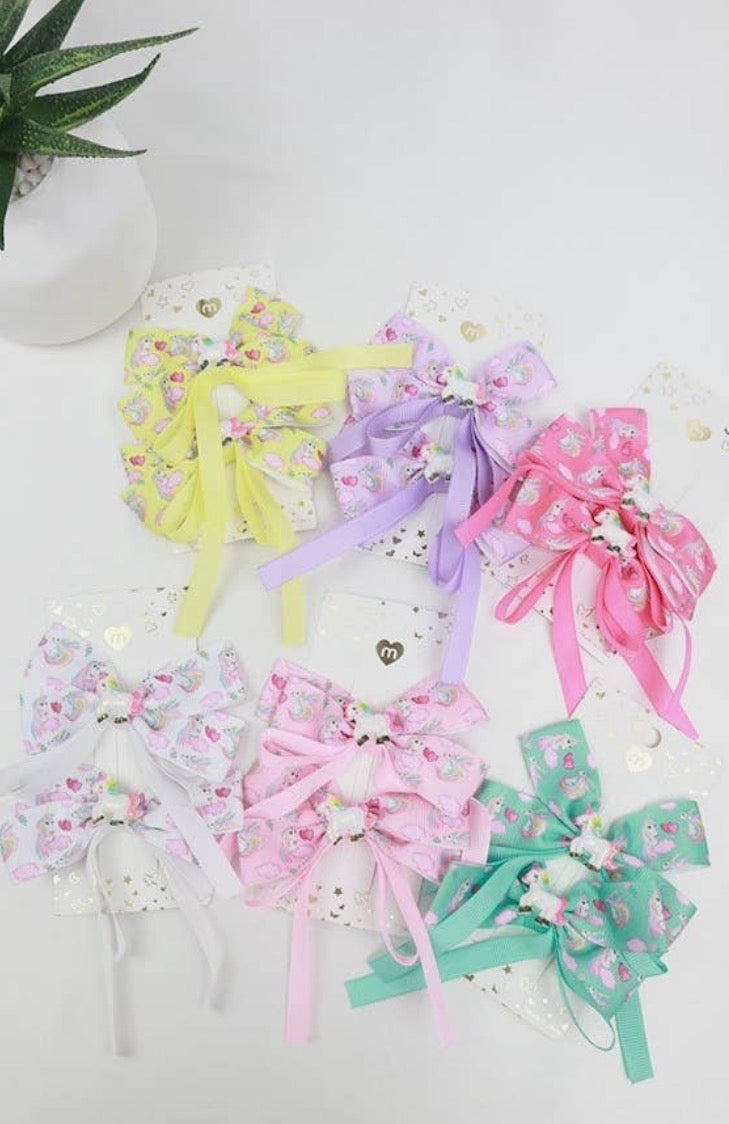 Unicorn Hairbows