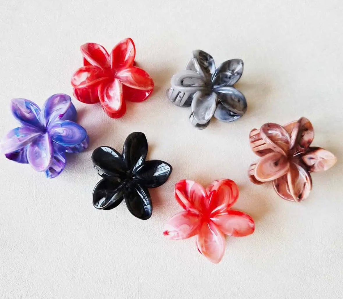 Plumeria Flower Hair Claw