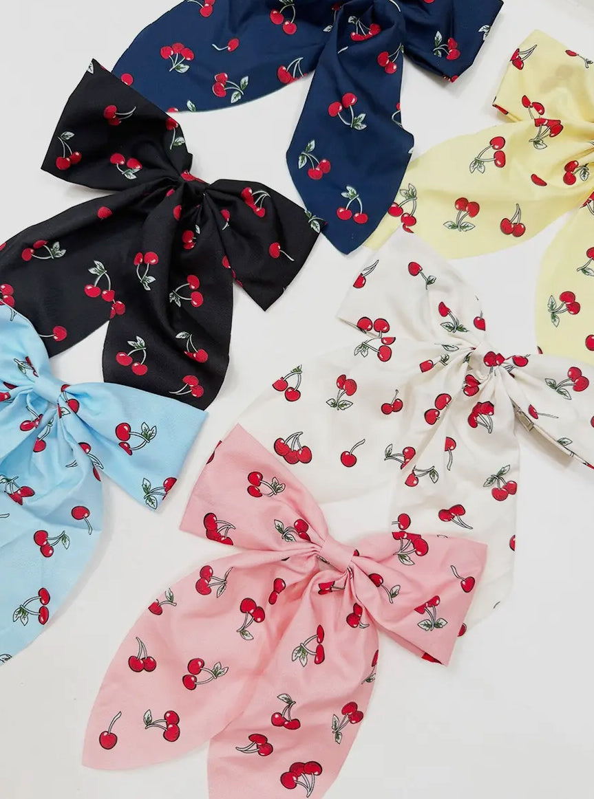 Cherry Hair Bow