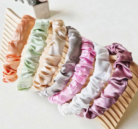 Satin Scrunchie and Headband Set
