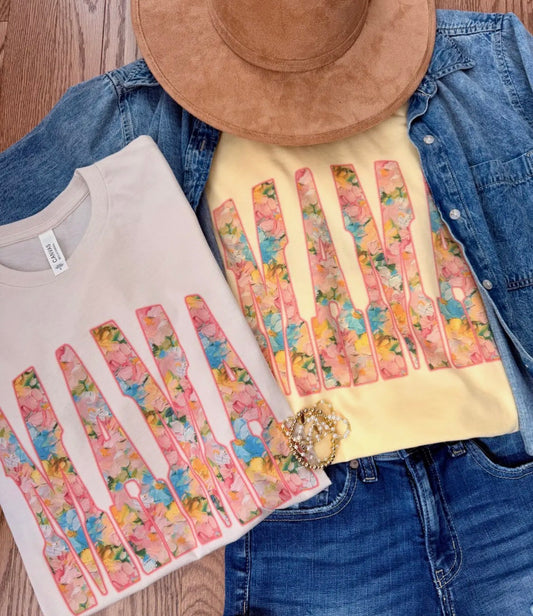 Floral Mama Tee Pre-Order