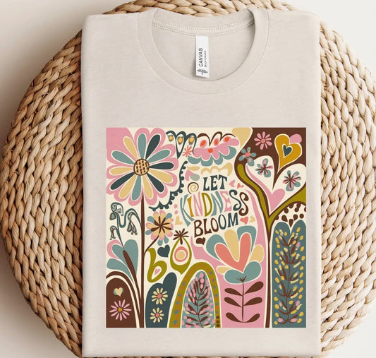Boho Let Kindess Bloom Tee Pre-Order