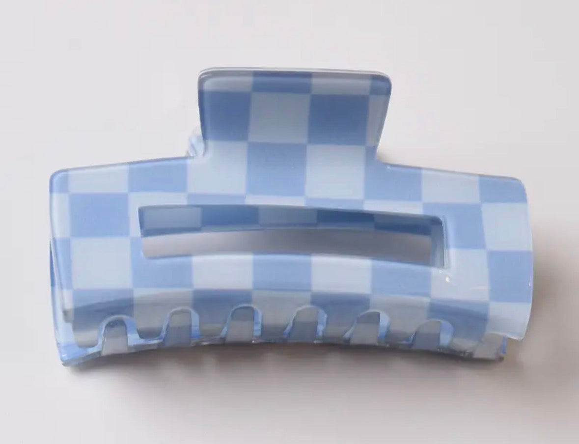 Checkered Hair Claw