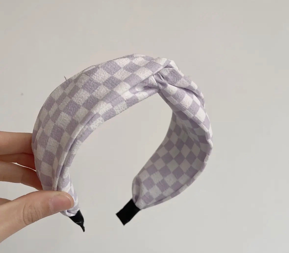 Checkered Knotted Headband