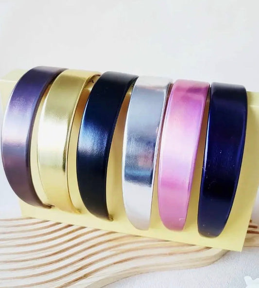 Metallic Leather Headband