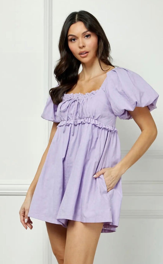 Puff Sleeve Romper