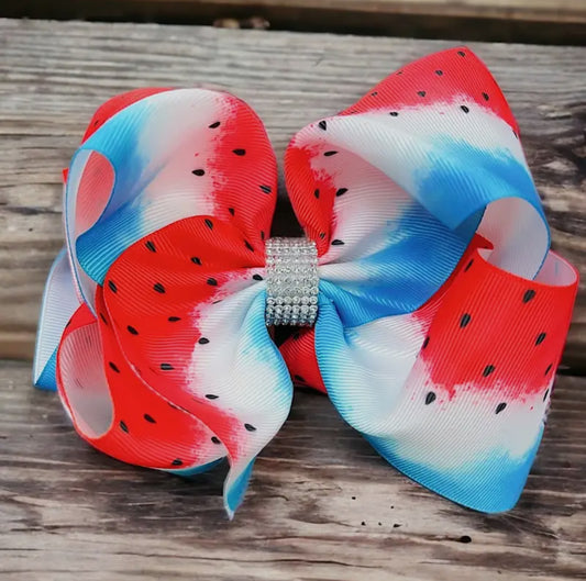 Watermelon Red, White, and Blue