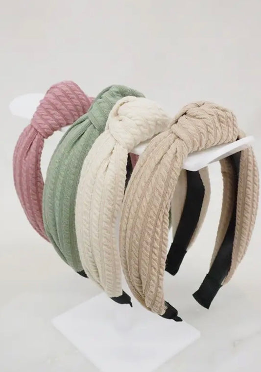 Ribbed Knotted Headband