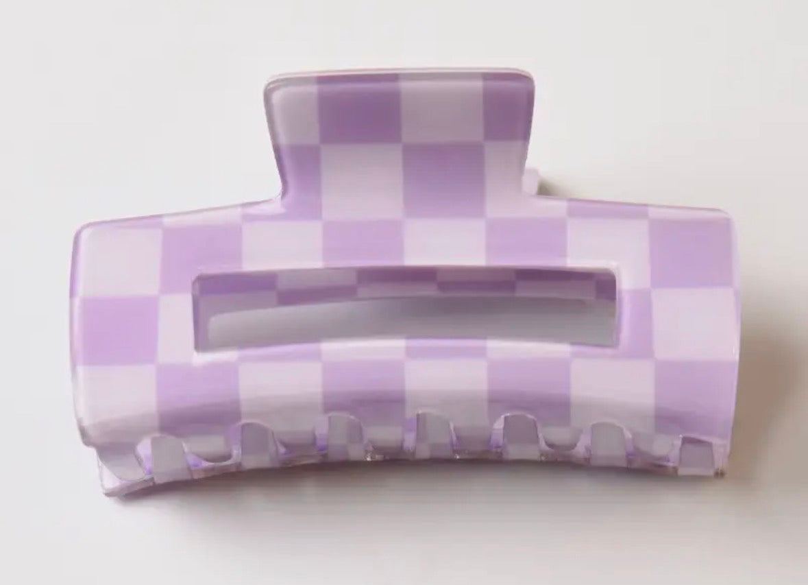 Checkered Hair Claw