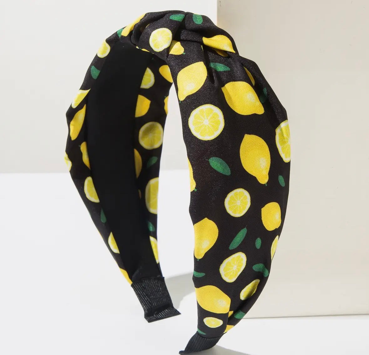 Lemon Print Headband