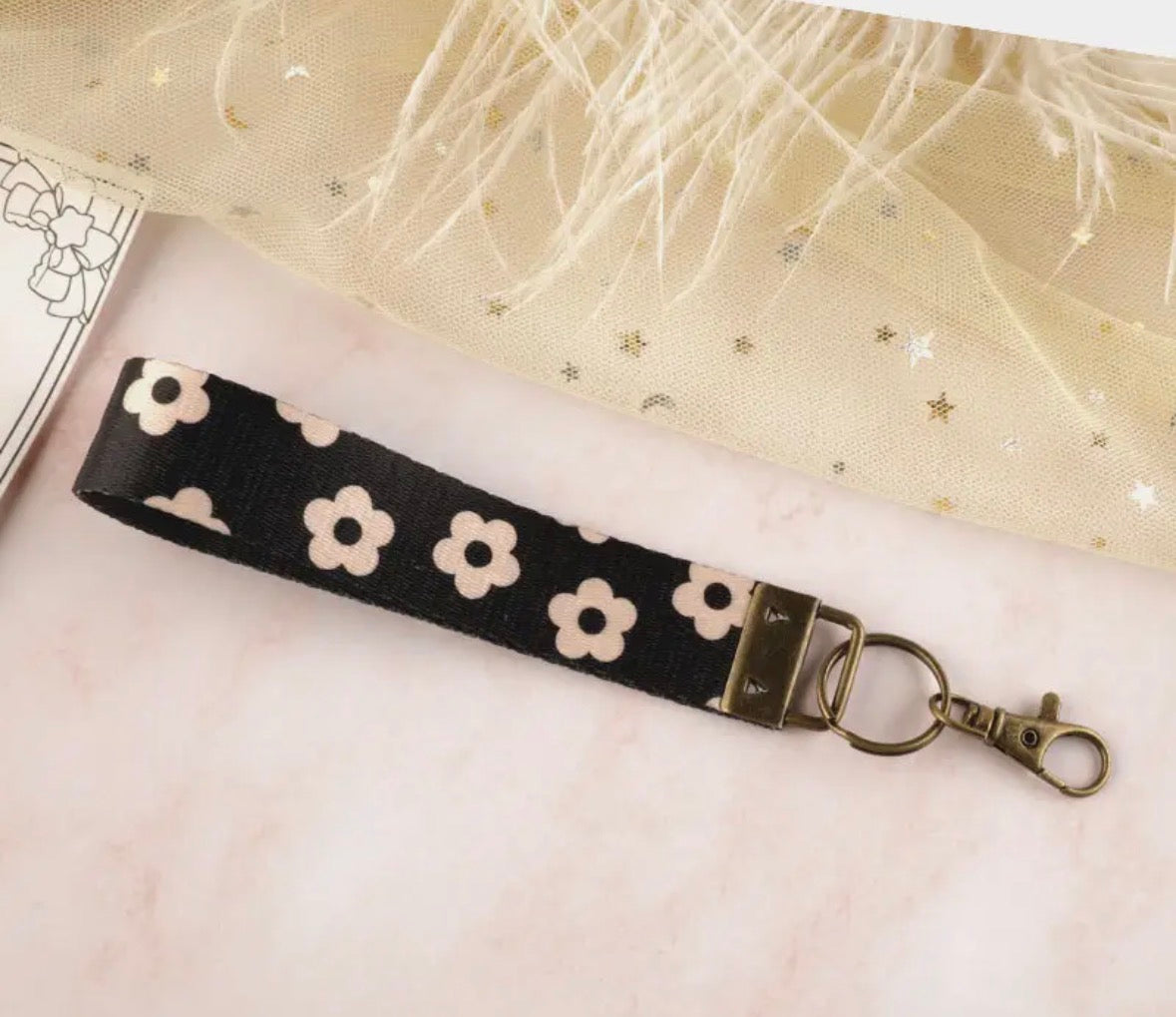 Boho Wristlet Keychain