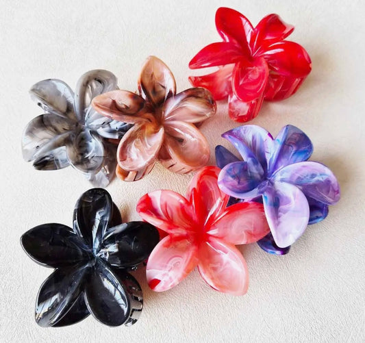 Plumeria Flower Hair Claw