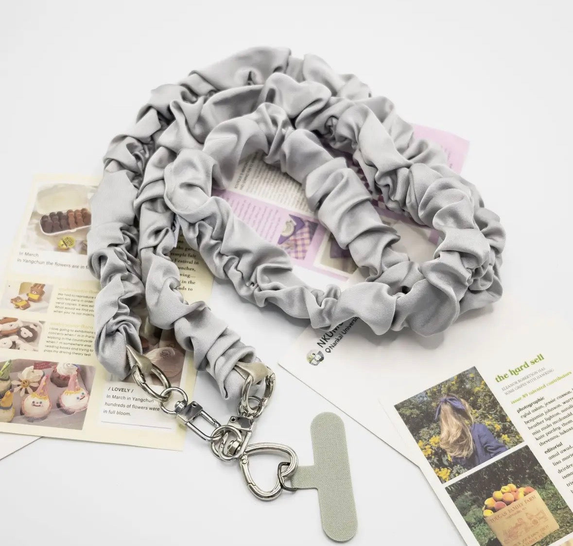 Heart Shape Scrunchie Landyard