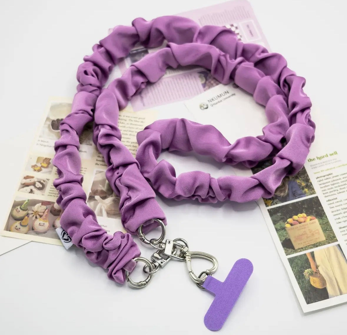 Heart Shape Scrunchie Landyard