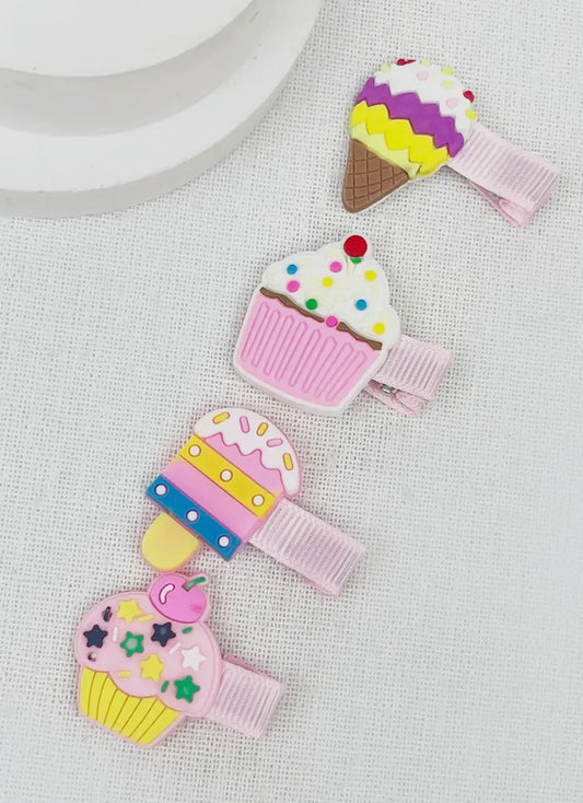 Cute Style Dessert Hair Clips Set