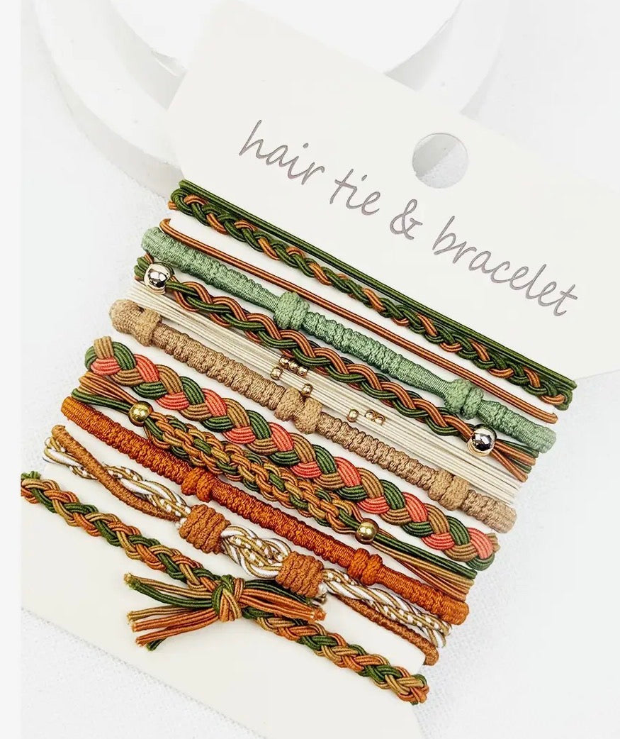Mixed Color Hair Tie Bracelet