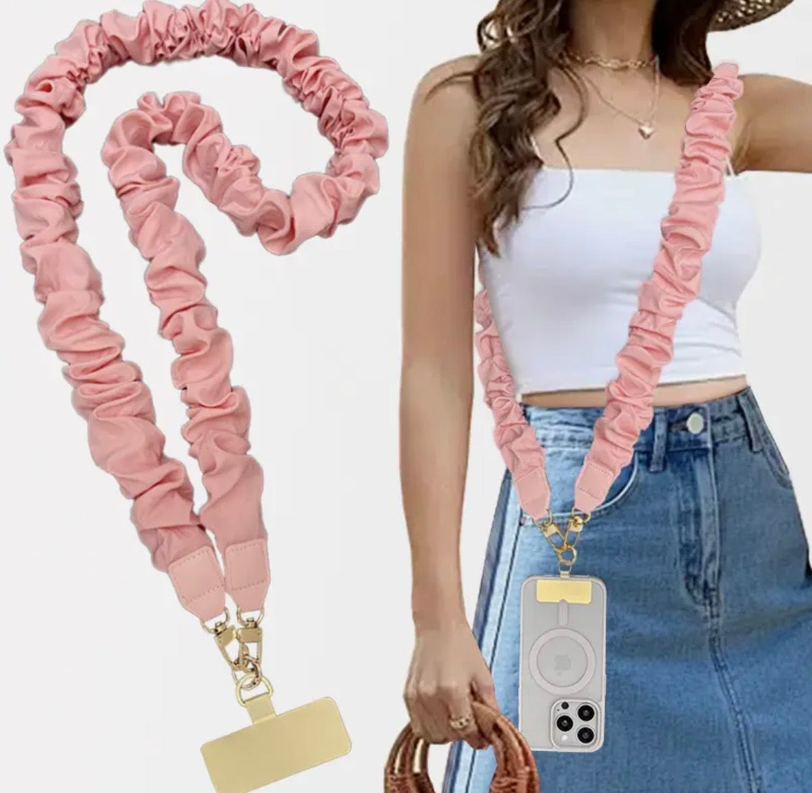 Plain scrunchie Landyard
