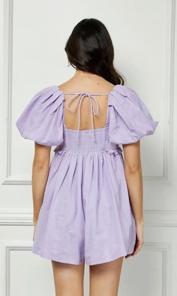 Puff Sleeve Romper