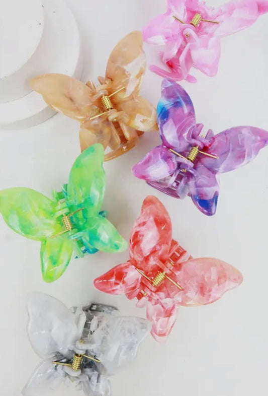 Marbled Butterfly Hair Claw (Pre-Order)