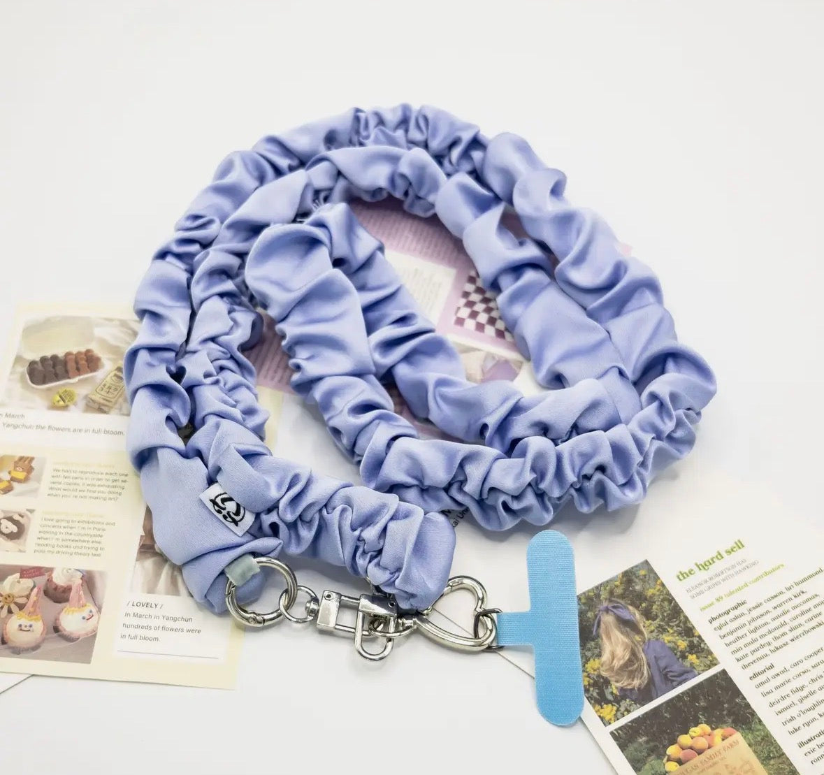 Heart Shape Scrunchie Landyard