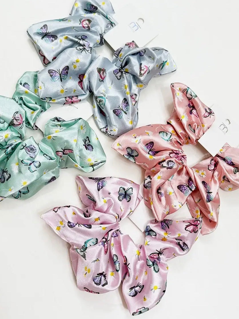 Flower Shape Butterfly Scrunchie