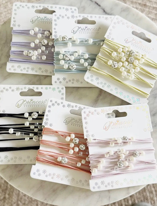 Pearl Beaded Hair Tie Bracelet