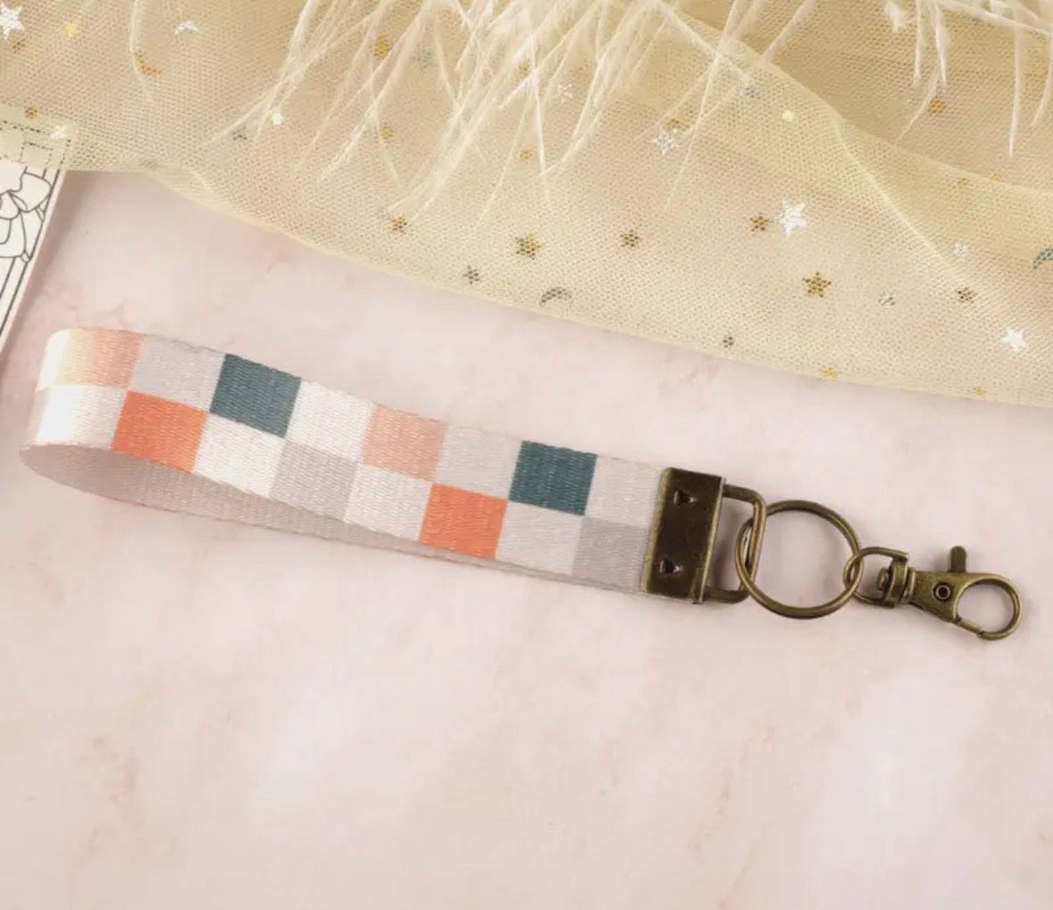 Boho Wristlet Keychain