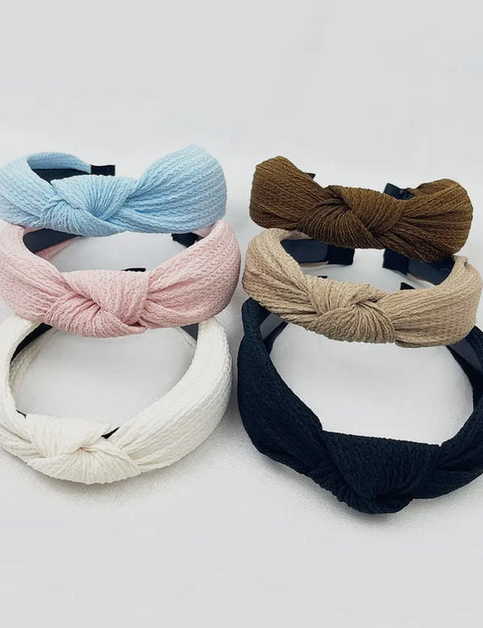 Waffle Textured Knotted Headband (Pre-Order)
