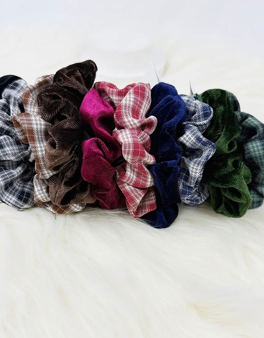 Checkered and Velvet Set