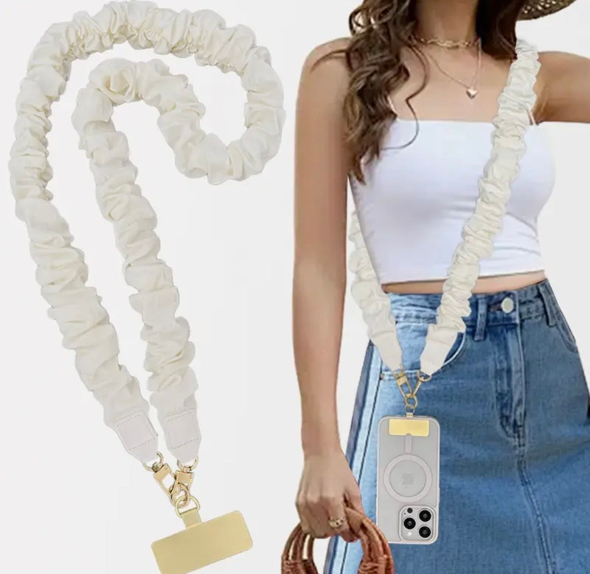 Plain scrunchie Landyard