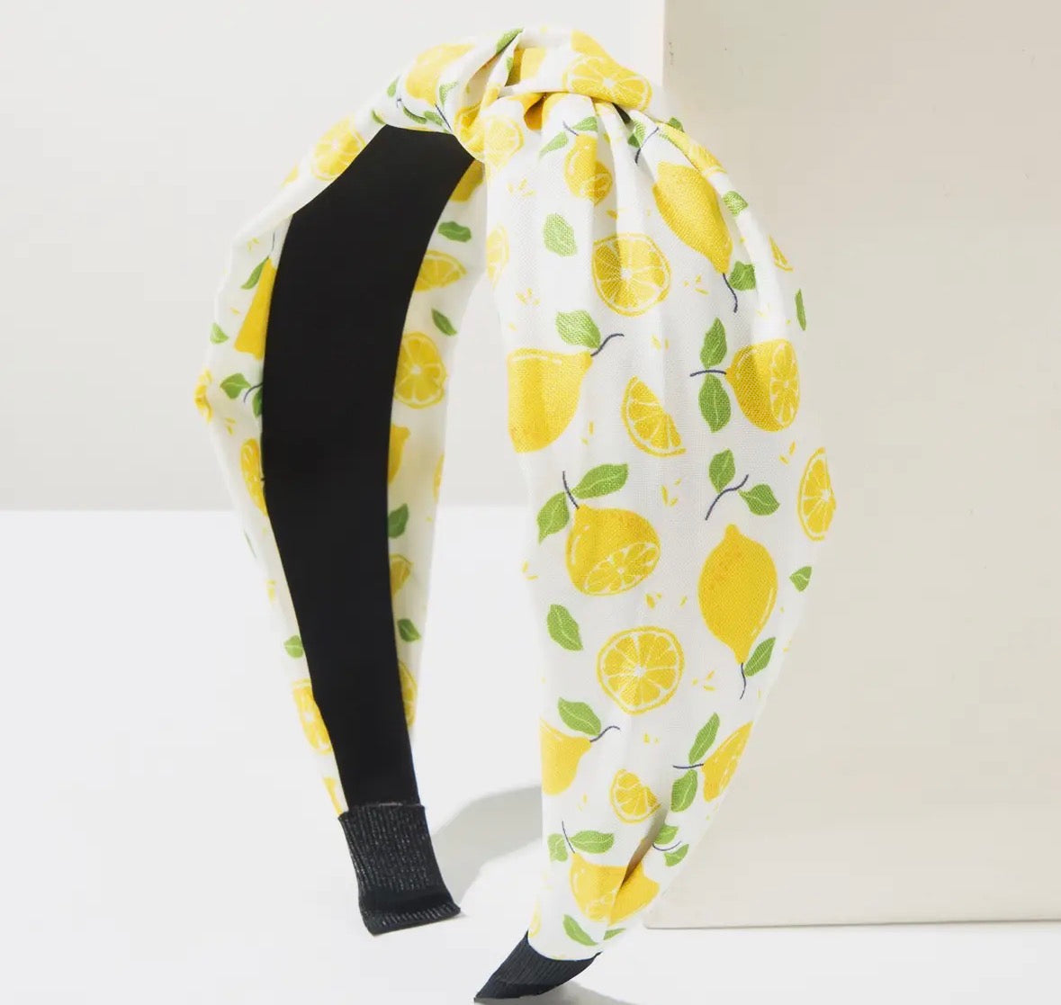 Lemon Print Headband