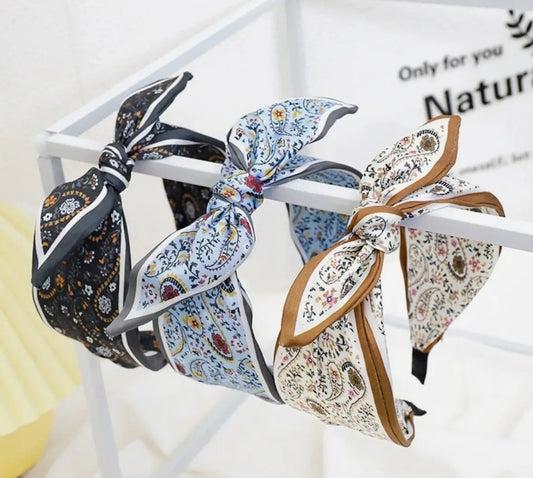 Boho Vintage Bow Headband