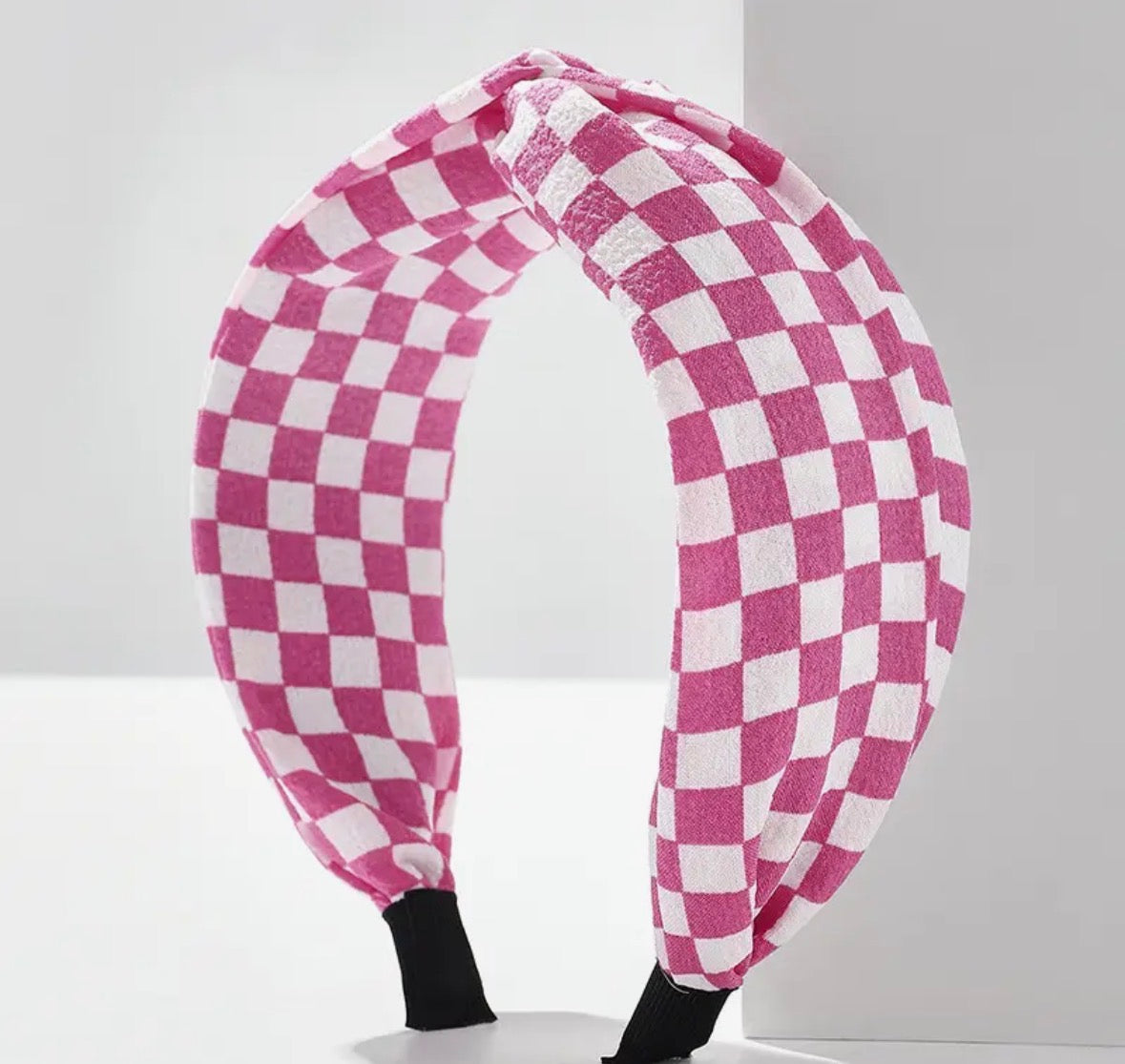 Checkered Knotted Headband