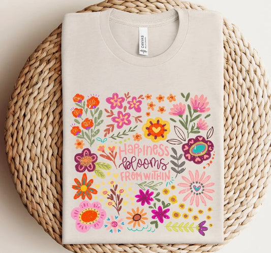Happiness Blooms from Within Tee Pre-Order