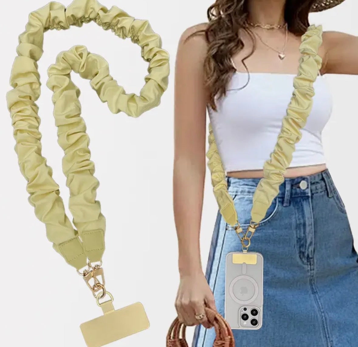 Plain scrunchie Landyard