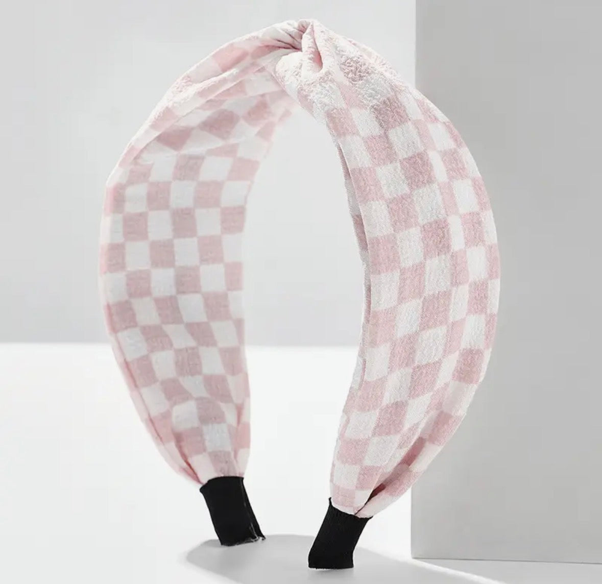 Checkered Knotted Headband