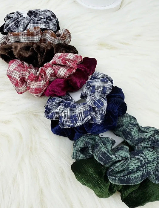 Checkered and Velvet Set