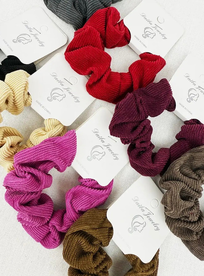 Corduroy Scrunchie