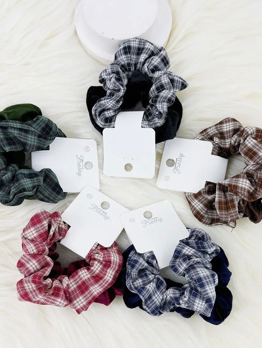 Checkered and Velvet Set