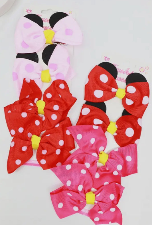 4pc Mouse Bow Set