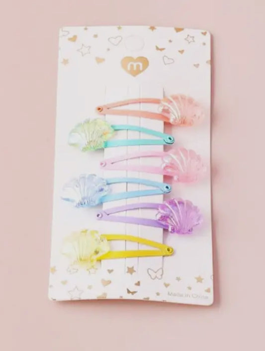 Seashell Snap Clips