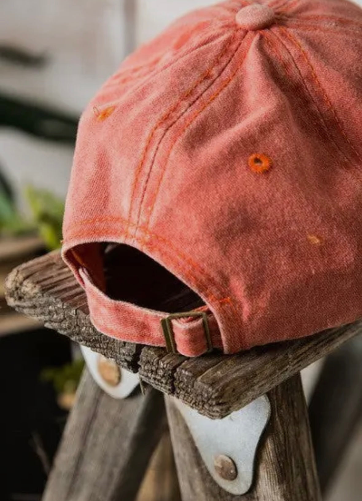 Washed Sherpa Happy Face Baseball Cap