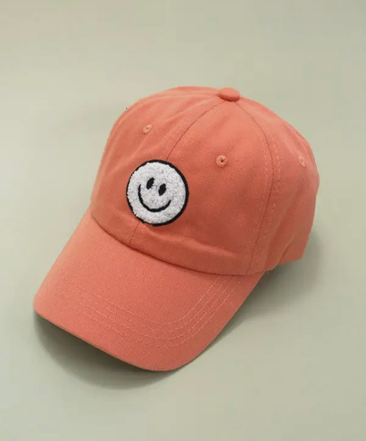 Washed Sherpa Happy Face Baseball Cap