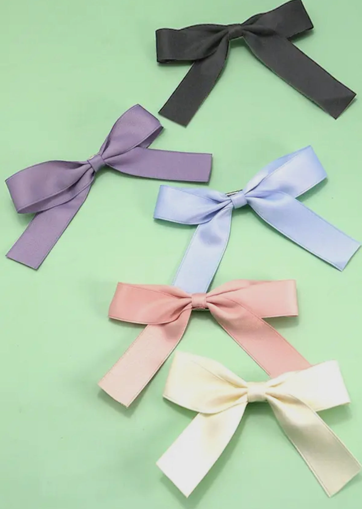 Large Bow Ribbon Hair Clips