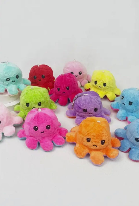 Reversible Octopus Plushie Keychain